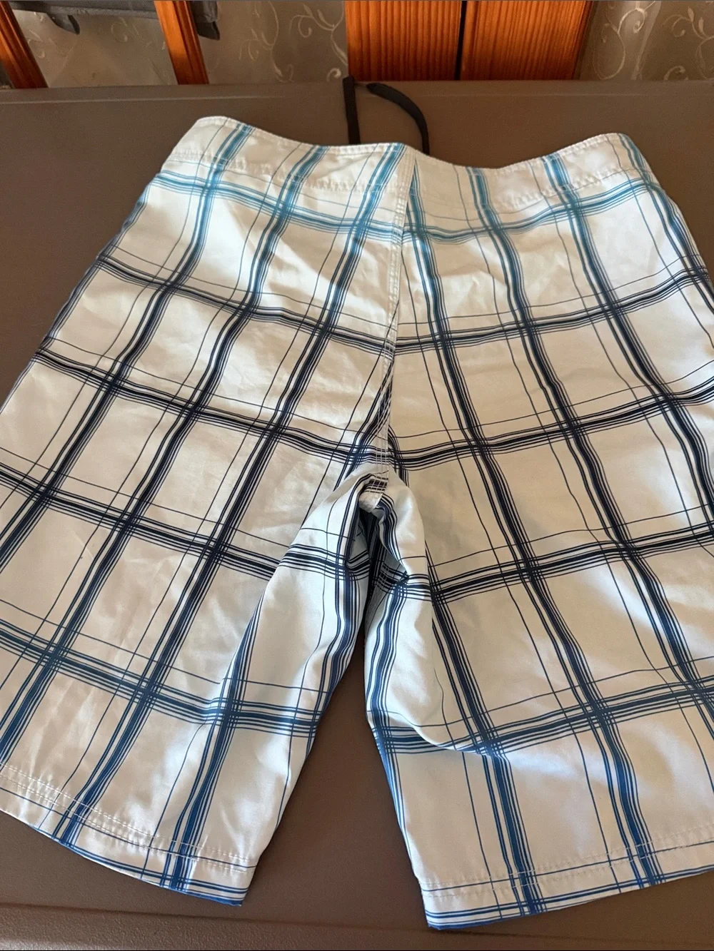Men’s Blue Hurley Board Shorts with Blue Plaid - size 33